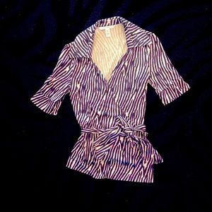 Diane von Furstenberg wrap top